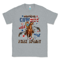 Heather Grey american cowboy wild west free spirit Classic Tee - texasbilliewilder