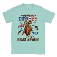 Seafoam american cowboy wild west free spirit Classic Tee - texasbilliewilder