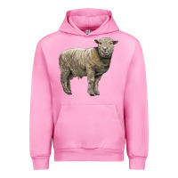 Fuchsia Pink southdown sheep Urban Hoodie - LillyAllenDesigns