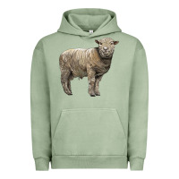 Pigment Oil Green southdown sheep Urban Hoodie - LillyAllenDesigns
