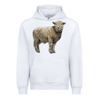 White southdown sheep Urban Hoodie - LillyAllenDesigns