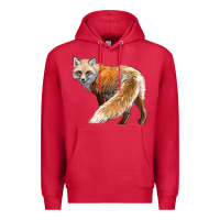 Cardinal Red Fox Premium Hoodie - LillyAllenDesigns