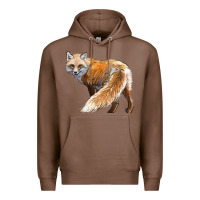 Chestnut Red Fox Premium Hoodie - LillyAllenDesigns