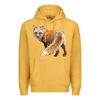 Mustard Red Fox Premium Hoodie - LillyAllenDesigns