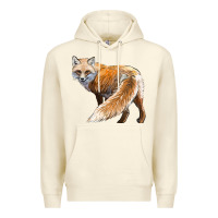 Sandshell Red Fox Premium Hoodie - LillyAllenDesigns