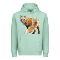 Seafoam Red Fox Premium Hoodie - LillyAllenDesigns