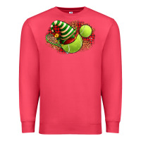 Cardinal Tennis Christmas With Racket And Hat Premium Sweatshirt - FaDigitalArtStudio