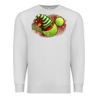 Tennis Christmas With Racket And Hat Premium Sweatshirt | Teevron