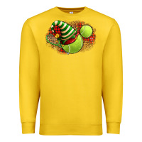 Lemon Tennis Christmas With Racket And Hat Premium Sweatshirt - FaDigitalArtStudio