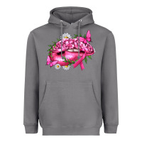 Storm Breast Cancer with Ribbon Pink Lips Heavyweight Hoodie - texasbilliewilder