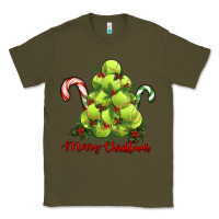 Army Green Merry Christmas Tennis Classic Tee - RanaPortraitStore