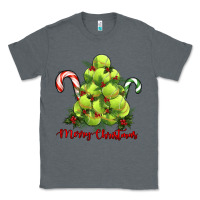 Charcoal Heather Merry Christmas Tennis Classic Tee - RanaPortraitStore