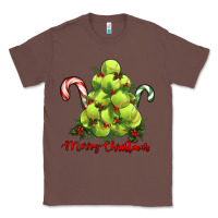 Chestnut Merry Christmas Tennis Classic Tee - RanaPortraitStore