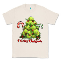 Natural Merry Christmas Tennis Classic Tee - RanaPortraitStore