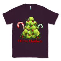 Plum Merry Christmas Tennis Classic Tee - RanaPortraitStore