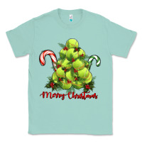 Seafoam Merry Christmas Tennis Classic Tee - RanaPortraitStore