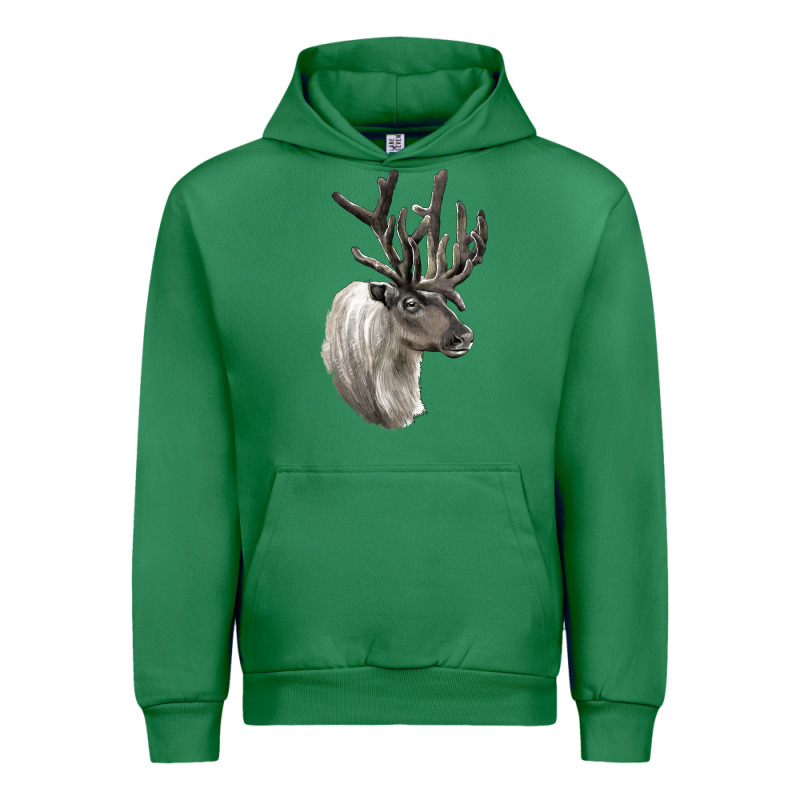 Reindeer Buck Deer Head Urban Hoodie by LillyAllenDesigns | Teevron