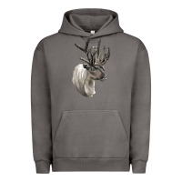 Pigment Tornado Reindeer Buck Deer Head Urban Hoodie - LillyAllenDesigns