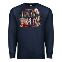 Navy mama baseball Premium Sweatshirt - RacoonDesign