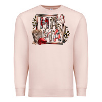 Pale Pink mama baseball Premium Sweatshirt - RacoonDesign