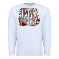 White mama baseball Premium Sweatshirt - RacoonDesign
