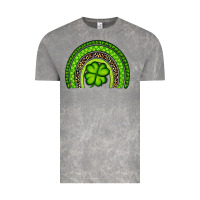 Cloud Rock St. Patrick's Day Shamrock Rainbow Vintage Tee - Artiststas