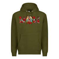 Army Green mom lady of guadalupe Premium Hoodie - BarkalooDesign