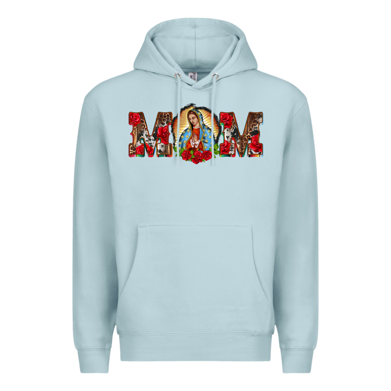 Mom Lady Of Guadalupe Premium Hoodie by BarkalooDesign | Teevron