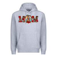 Heather Grey mom lady of guadalupe Premium Hoodie - BarkalooDesign