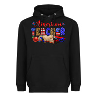 Black American teacher Heavyweight Hoodie - Zillion Design Studio
