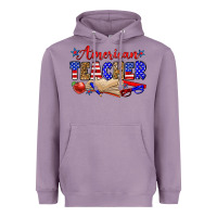 Lavender American teacher Heavyweight Hoodie - Zillion Design Studio