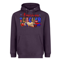 Plum American teacher Heavyweight Hoodie - Zillion Design Studio