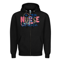 Black nurse educator Zipper Hoodie - RanaPortraitStore