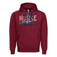Burgundy nurse educator Zipper Hoodie - RanaPortraitStore
