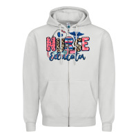 Dove Grey nurse educator Zipper Hoodie - RanaPortraitStore