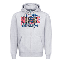 Heather Grey nurse educator Zipper Hoodie - RanaPortraitStore