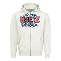 Oatmeal Heather nurse educator Zipper Hoodie - RanaPortraitStore