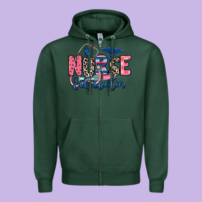 Zipper Hoodie nurse educator