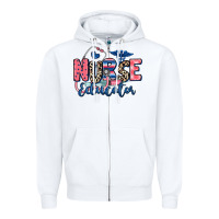 White nurse educator Zipper Hoodie - RanaPortraitStore
