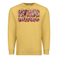 Antique Gold mama is valentine Premium Sweatshirt - RacoonDesign