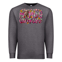 Charcoal Heather mama is valentine Premium Sweatshirt - RacoonDesign