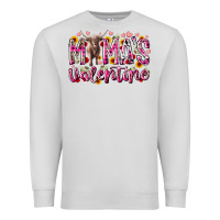 Dove Grey mama is valentine Premium Sweatshirt - RacoonDesign