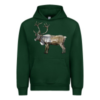 Forest Green reindeer buck deer Urban Hoodie - LillyAllenDesigns