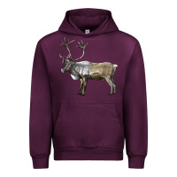 Reindeer Buck Deer Urban Hoodie | Teevron