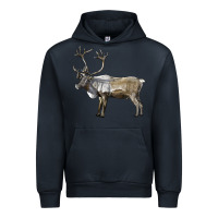 Navy reindeer buck deer Urban Hoodie - LillyAllenDesigns