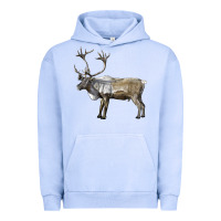 Pigment Grape Ice reindeer buck deer Urban Hoodie - LillyAllenDesigns