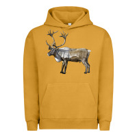 Pigment Peanut Butter reindeer buck deer Urban Hoodie - LillyAllenDesigns