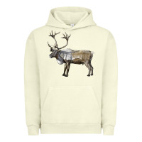 Pigment Pistachio reindeer buck deer Urban Hoodie - LillyAllenDesigns