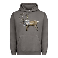 Pigment Tornado reindeer buck deer Urban Hoodie - LillyAllenDesigns