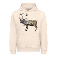 Sandshell reindeer buck deer Urban Hoodie - LillyAllenDesigns